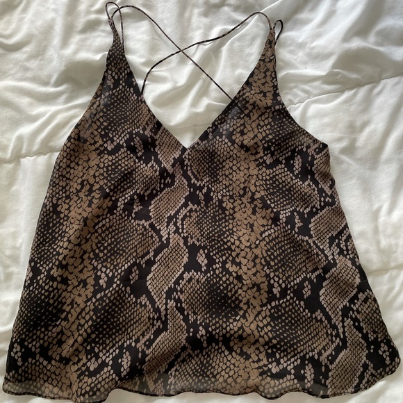 Zara Snake print tank top - Picture 1 of 2